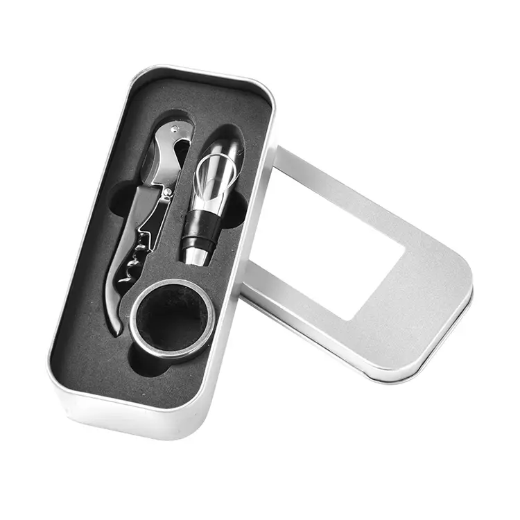Aksesoris Anggur 3pcs karo Window Tin Box Anggur