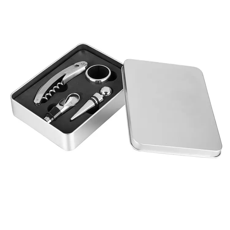 Piranti Anggur 4pcs Tin Box Setel Anggur