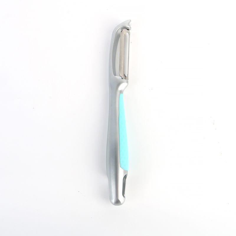 Mini Zinc Alloy Vegetable Peeler karo gagang biru cahya